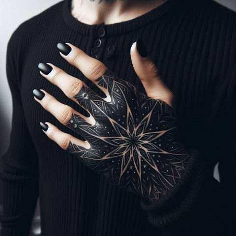 Tatouage blackwork et dotwork : <a href=